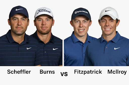 Ryder Cup 2025 Predictions - Scheffler and Burns vs Fitzpatrick and McIlroy
