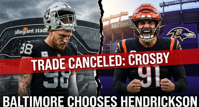 Maxx Crosby Trade Canceled — Ravens Choose Hendrickson