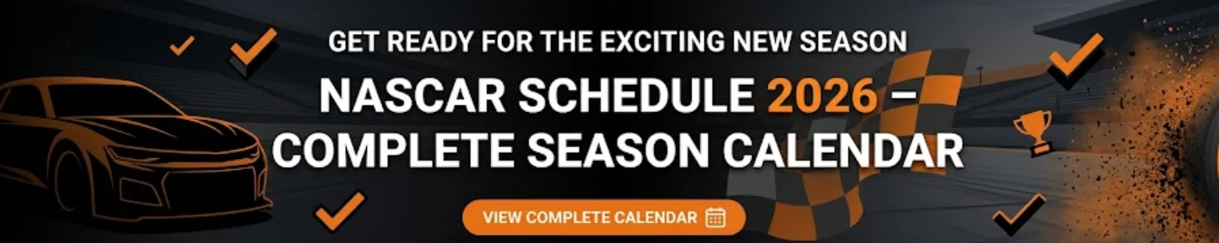 NASCAR schedule 2026 – Complete season calendar 